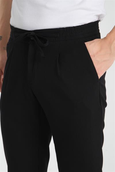 Düz Erkek Yandan Cepli Jogger Slim Fit Pantolon