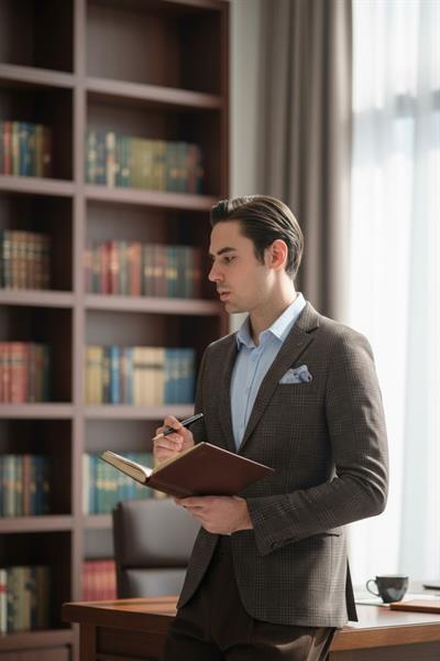 Eleventy Erkek Kahve Likralı Pamuk Karışımlı Ekose Desenli Slim Fit Spor Blazer Ceket