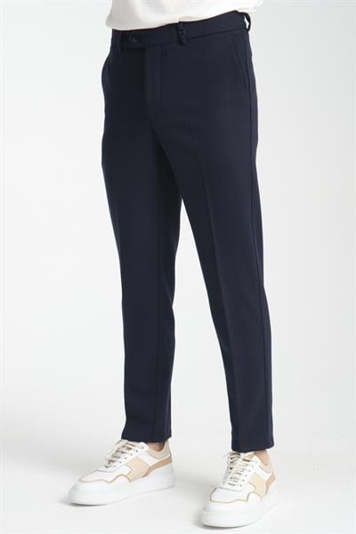 Erkek Beli Lastikli Kalın Kaşe Görünümlü Casual Pantolon