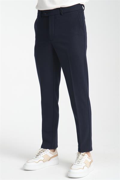 Erkek Beli Lastikli Kalın Kaşe Görünümlü Casual Pantolon