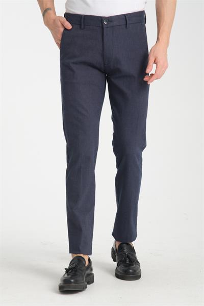 Kalın Düz Erkek Yandan Cepli Klasik Bel Slim Fit Chino Pantolon