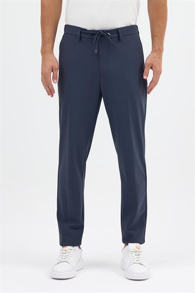 Lonix Erkek Açık Lacivert Poliamid Kumaşlı Çok Esnek İtalyan Kesim Rahat Pantalon