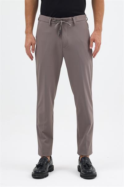 Lonix Erkek Antrasit Poliamid Kumaşlı Çok Esnek İtalyan Kesim Rahat Pantalon