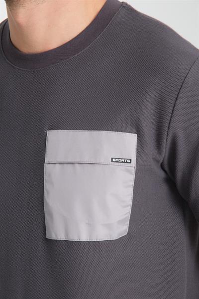 Örme Erkek %100 Pamuk Slim Fit Bisiklet Yaka Tişört