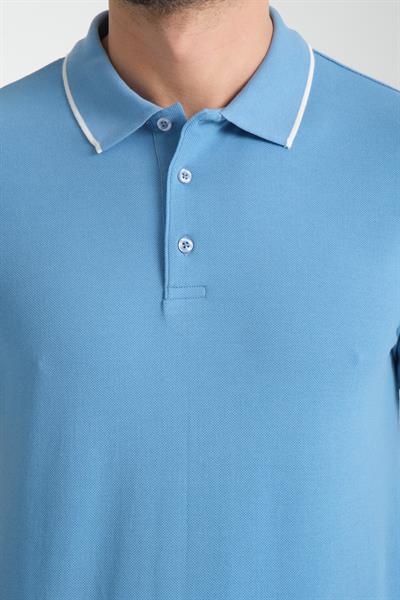 Polo Yaka Regular Fit Düz 100% Pamuk Pike Tişört