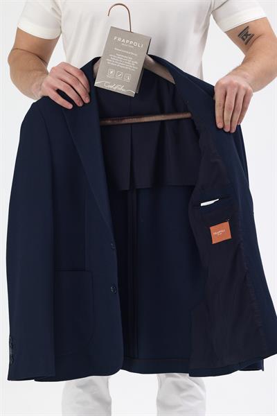 SAMP Erkek Lacivert 4 Mevsim Rahat Kumaş Slim Fit Yarım Astarlı Torb Cepli Spor Blazer Ceket