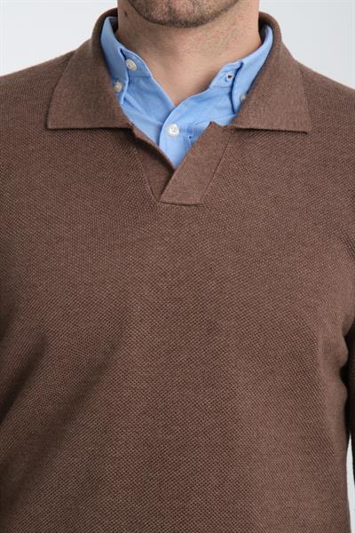 Spor Polo Yaka Kazak Selanik Örgü