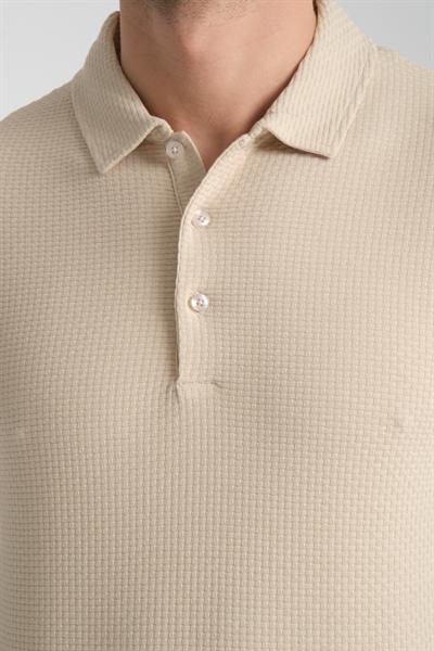 Waffle Erkek Regular Fit Polo Yaka T-Shirt 100% Pamuk POLOYAKA-DÜĞMELİ