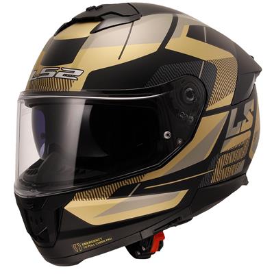 LS2 STREAM 2 ROAD MAT SİYAH-GOLD-GRİ MOTOSİKLET KASKI