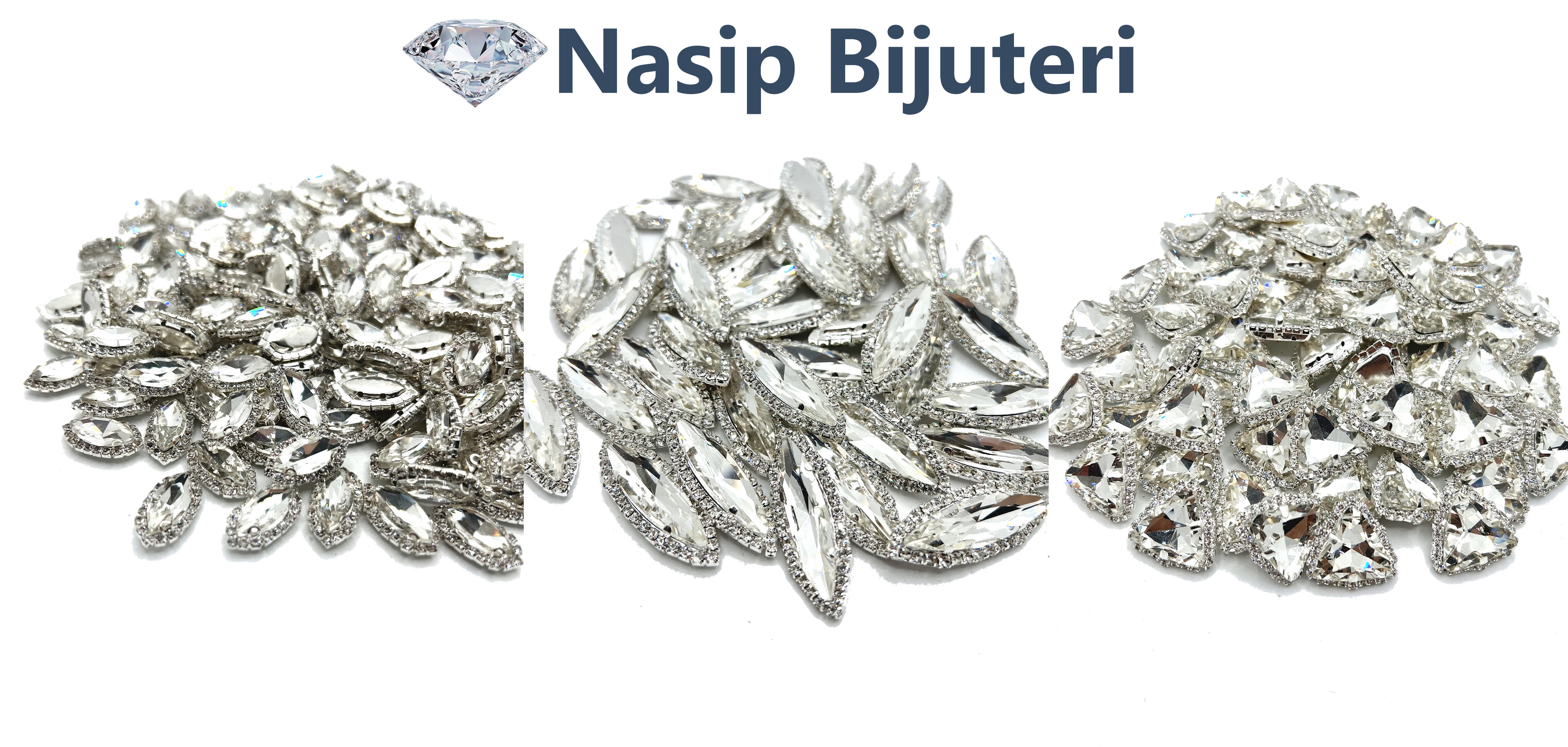 Kenarı Şeritli Cam Taş