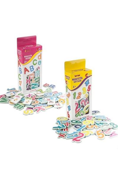, Manyetik Harfler Ve Sayılar, 2 Li Set, Eğitici Magnet Set