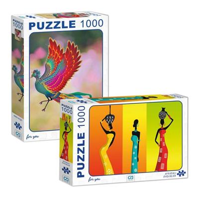 ANKA KUŞU - AFRİKALI KADINLAR 1000 PARÇA PUZZLE 2Lİ SET