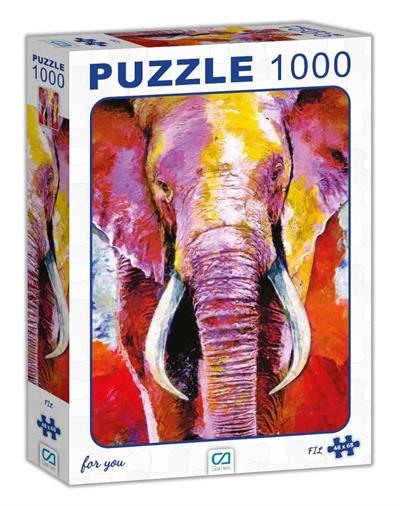 KLASİK ARABA - FİL 1000 PARÇA PUZZLE 2Lİ SET