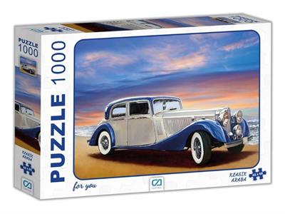 KLASİK ARABA - FİL 1000 PARÇA PUZZLE 2Lİ SET