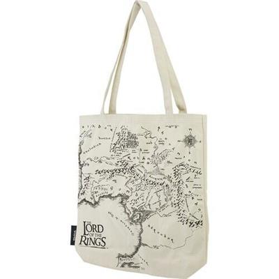 Mabbels Lisanslı The Lord Of The Rings Orta Dünya Haritası Bez Çanta Gabardin Krem