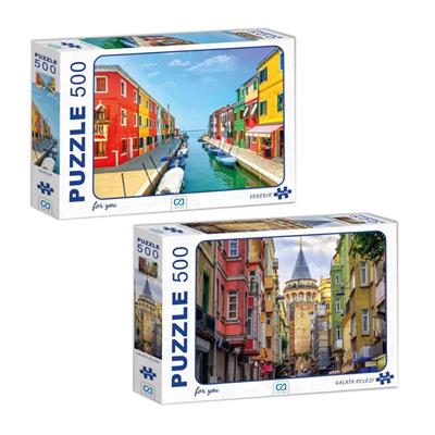 VENEDİK - GALATA KULESİ 500 PARÇA PUZZLE 2Lİ SET