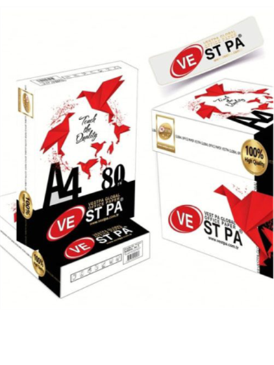 A4 Vestpa Beyaz Fotokopi Kağıdı 1.Kalite 80gr 2500 adet (5 Paket)