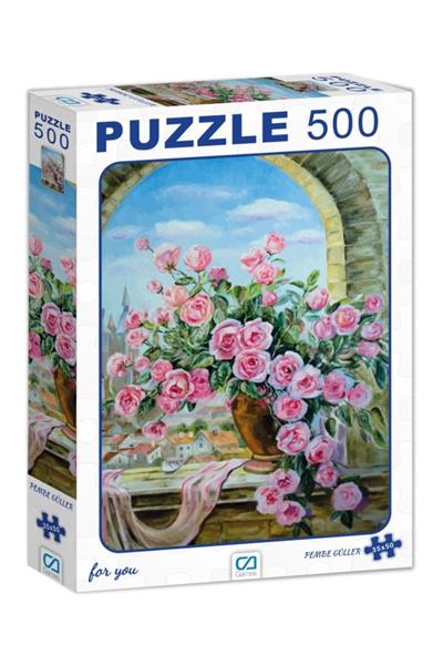 Afrikalı Kadınlar - Pembe Güller 2li Puzzle Set