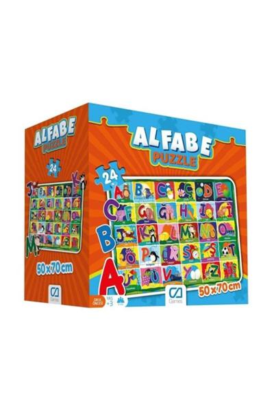 Alfabe 24 Parça Eğitici Puzzle/yapboz (Yer Puzzle)