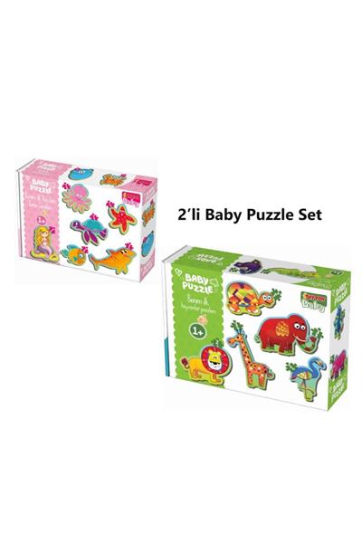 BABY PUZZLE 2Lİ SET ORMAN HAYVANLARI , DENİZ CANLILARI