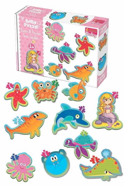 Baby Puzzle Orman Hayvanları Ve Deniz Canlıları 2li Set