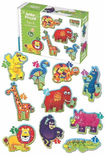 Baby Puzzle Orman Hayvanları Ve Deniz Canlıları 2li Set