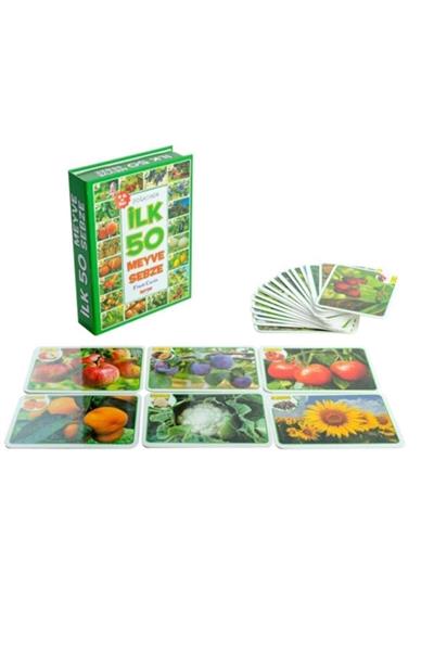 Dıy-toy Flash Cards Ilk 50 Meyve Sebze