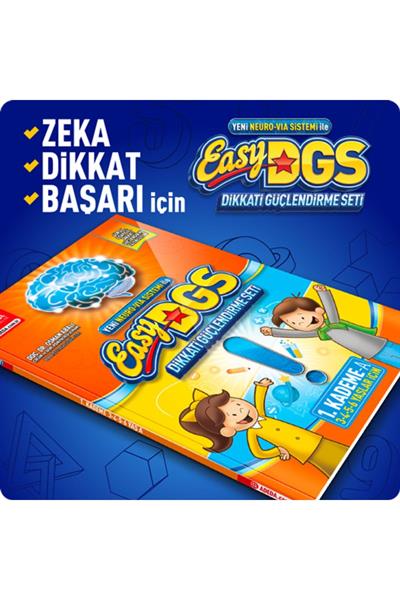 Easy Dikkati Güçlendirme Seti 1. Kademe 3-6 Yaş A