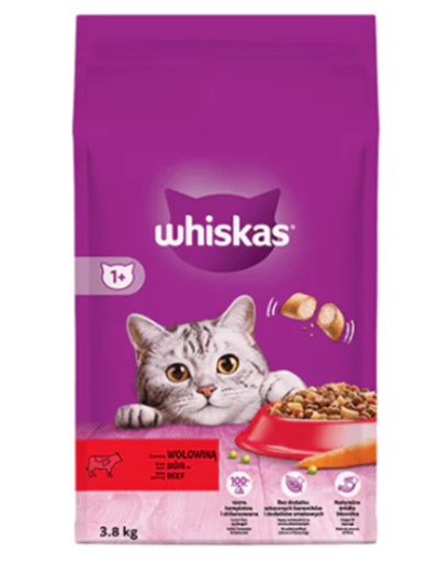 Kedi Fırsat Paketi No:1 - Whiskas 3.8kg, Gimcat Ödül ve Hobi Bakım Seti (5 Parça)