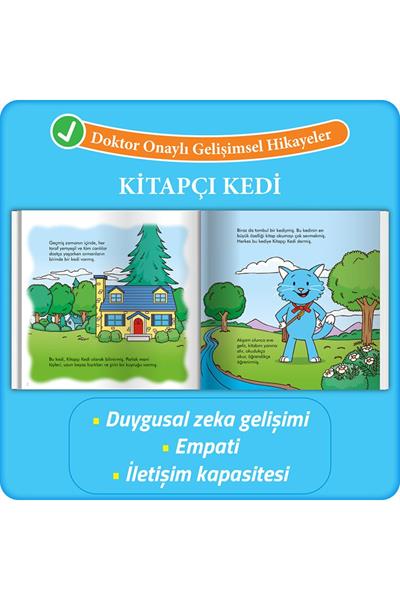 Kitapçı Kedi - Doktor Onaylı Gelişimsel Hikayeler Serisi 1
