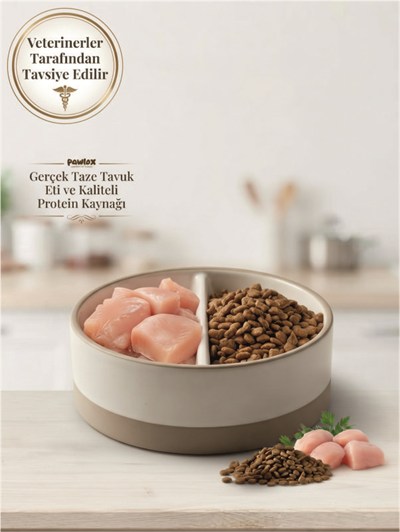 Pawlox Tavuklu Yetişkin Kedi Maması 15 Kg - Tam ve Dengeli, Düşük Tahıllı