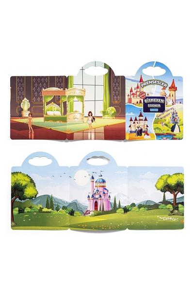 Pedagog Onaylı Bitmeyen Sticker Kitabım Tekrar Tekrar Kullanılabilir Stickerlar Prensesler