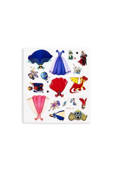 Pedagog Onaylı Bitmeyen Sticker Kitabım Tekrar Tekrar Kullanılabilir Stickerlar Prensesler