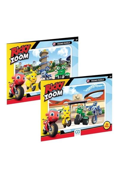 Ricky Zoom Frame Puzzle 35 Parça 2li Puzzle Seti
