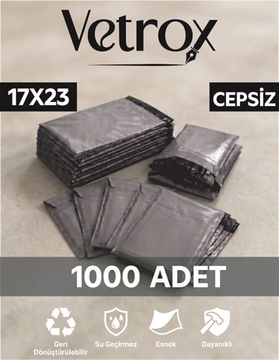 Vetrox 17x23 cm Cepsiz Kargo Poşeti - 1000 Adet