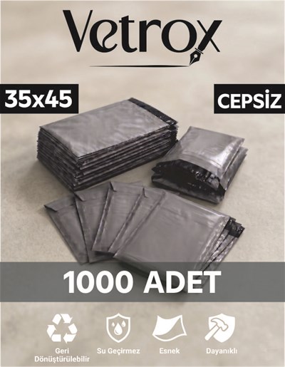 Vetrox 35x45 cm Cepsiz Kargo Poşeti - 1000 Adet