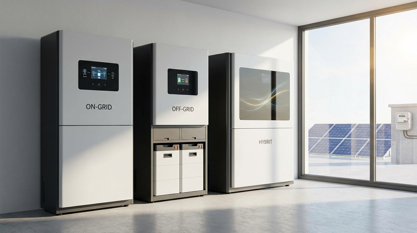 on-grid inverter sistemleri,off-grid güneş enerji sistemi,hibrit inverter teknolojisi,güneş enerjisi inverter çeşitleri,solis inverter sistemleri,solar enerji sistemleri,enerji depolama ve inverter,güneş paneli enerji sistemi