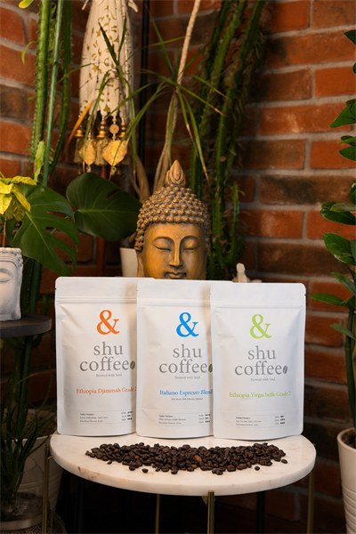 Tranquil Three 600 gr Çekirdek Kahve (Italiano Espresso Blend (%50 Brezilya %50 Etiyopya) 200 gr / Ethiopia Yirgacheffe Grade 2 200 gr / Ethiopia Djimmah Grade 4 200 gr)