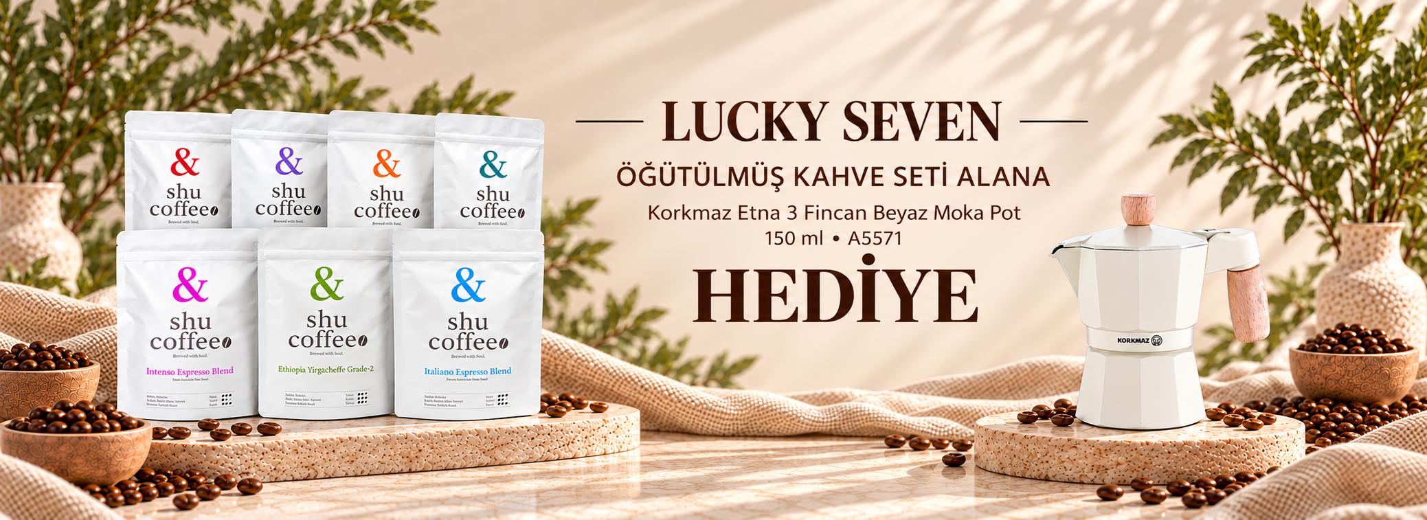 Lucky Seven Alımına Kormaz Etna A5570 Moka Pot Hediye!