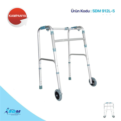 SDM912L-5 Alüminyum Walker (Tekerlekli Yürüteç)