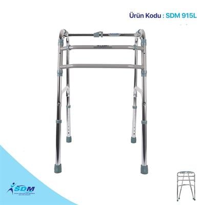 SDM915L Alüminyum Walker Yürüteç (Çift Bariyerli Hareketli)