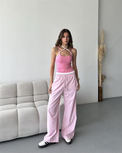 ÇİFT GÖRÜNÜMLÜ BAĞCIKLI TOP - PEMBE