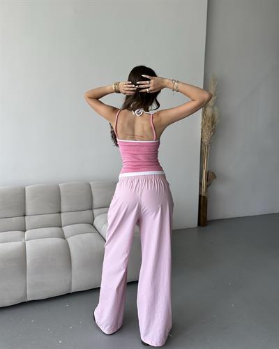 ÇİFT GÖRÜNÜMLÜ BAĞCIKLI TOP - PEMBE