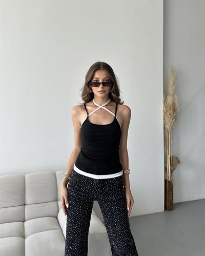 ÇİFT GÖRÜNÜMLÜ BAĞCIKLI TOP - SİYAH