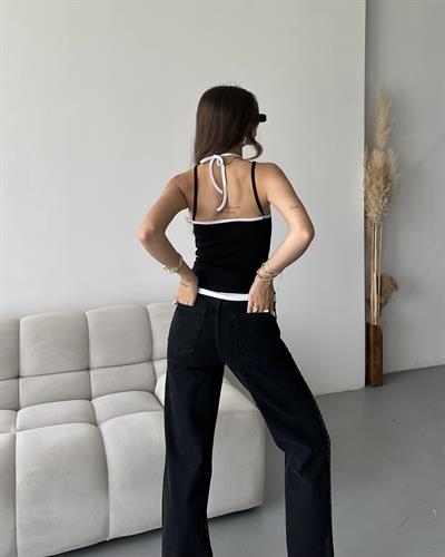 ÇİFT GÖRÜNÜMLÜ BAĞCIKLI TOP - SİYAH