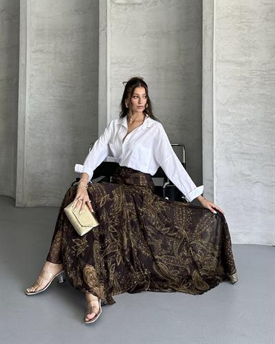 DESENLİ ŞİFON ETEK 