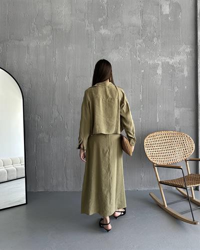 GÖMLEK ELBİSE TAKIM - HAKİ