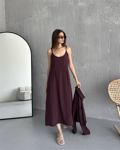 GÖMLEK ELBİSE TAKIM - MÜRDÜM