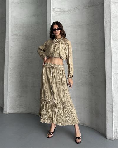 KRAŞLI ETEKLİ TAKIM - YEŞİL 