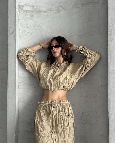 KRAŞLI ETEKLİ TAKIM - YEŞİL 